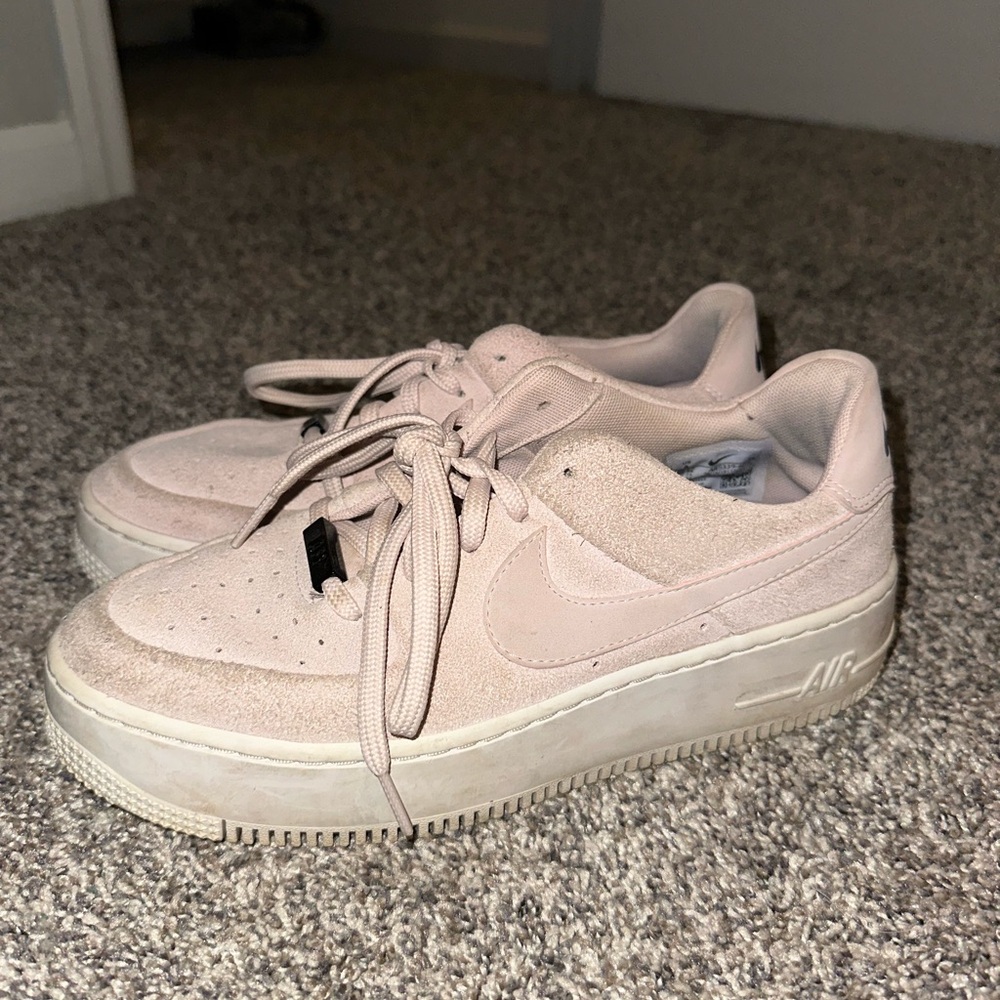 Nike Suede Sneakers in Light Pink